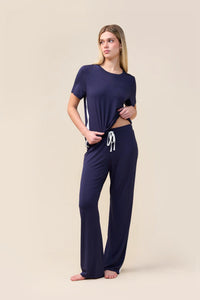 Gingerlilly Inez Bamboo Pant with Stripe Sleepwear Gingerlilly 