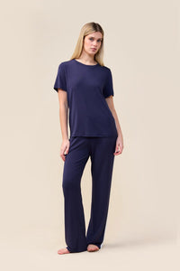 Gingerlilly Inez Bamboo Pant with Stripe Sleepwear Gingerlilly 