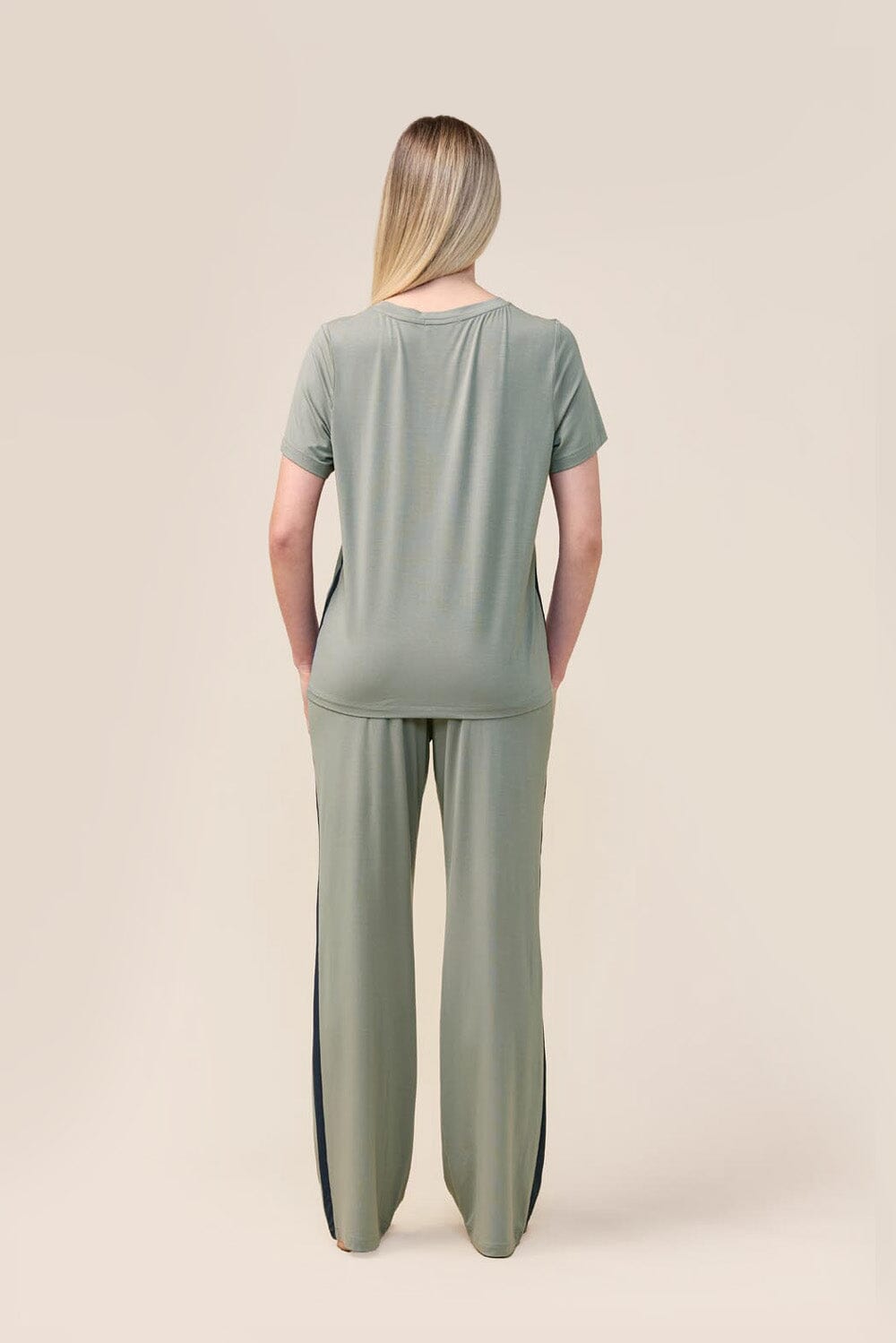 Gingerlilly Inez Bamboo Pant with Stripe Sleepwear Gingerlilly 