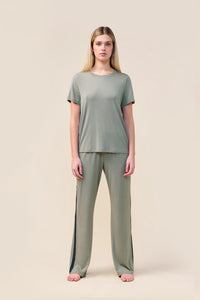 Gingerlilly Inez Bamboo Pant with Stripe Sleepwear Gingerlilly 