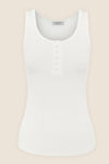 GINGERLILLY LIBERTY RIBBED SINGLET HENLEY TOP SLEEPWEAR Gingerlilly 