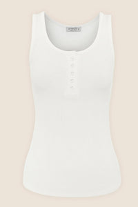 GINGERLILLY LIBERTY RIBBED SINGLET HENLEY TOP SLEEPWEAR Gingerlilly 
