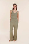 GINGERLILLY LIBERTY RIBBED SINGLET HENLEY TOP SLEEPWEAR Gingerlilly 