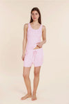 GINGERLILLY LIBERTY RIBBED SINGLET HENLEY TOP SLEEPWEAR Gingerlilly 