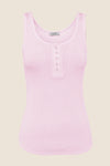 GINGERLILLY LIBERTY RIBBED SINGLET HENLEY TOP SLEEPWEAR Gingerlilly 