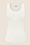GINGERLILLY LIBERTY RIBBED SINGLET HENLEY TOP SLEEPWEAR Gingerlilly 