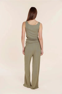 GINGERLILLY LIBERTY RIBBED SINGLET HENLEY TOP SLEEPWEAR Gingerlilly 