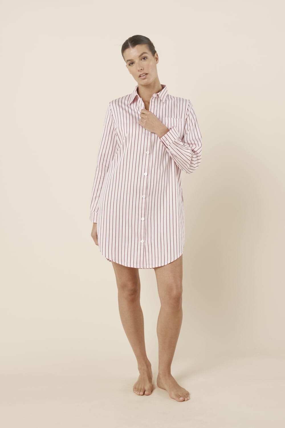 Gingerlilly Lolita Stripe Night Shirt Sleepwear Gingerlilly 