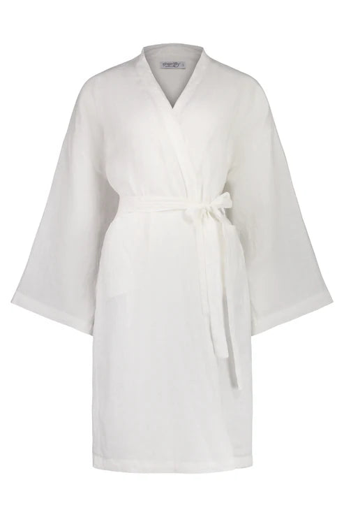 GINGERLILLY MIA LINEN BATHROBE SLEEPWEAR Gingerlilly 