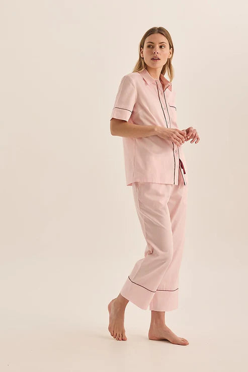 GINGERLILLY MOLLY DOUBLE PIPING PJ SET SLEEPWEAR Gingerlilly 