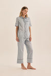 GINGERLILLY MOLLY DOUBLE PIPING PJ SET SLEEPWEAR Gingerlilly 