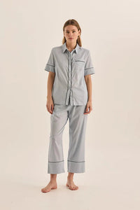 GINGERLILLY MOLLY DOUBLE PIPING PJ SET SLEEPWEAR Gingerlilly 