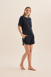 GINGERLILLY OLIVIA WAFFLE SHORT SET SLEEPWEAR Gingerlilly 