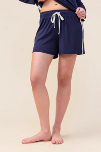 Gingerlilly Pippa Bamboo Shorts with Stripe Sleepwear Gingerlilly 