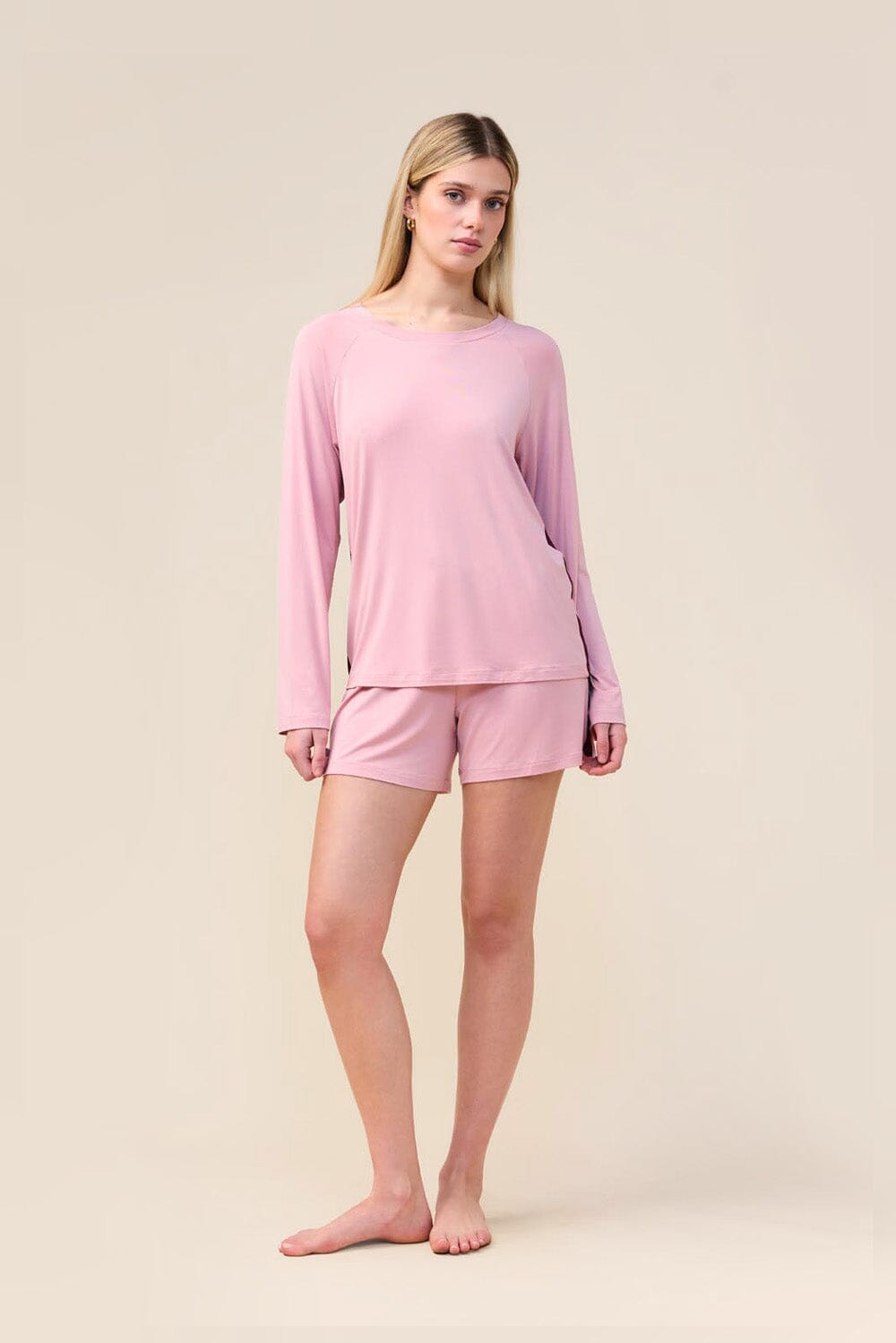 Gingerlilly Pippa Bamboo Shorts with Stripe Sleepwear Gingerlilly 
