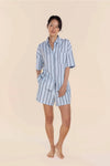GINGERLILLY SASHA STRIPED BOYFIEND SHORT PJ SLEEPWEAR Gingerlilly 