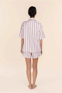 GINGERLILLY SASHA STRIPED BOYFIEND SHORT PJ SLEEPWEAR Gingerlilly 