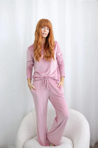 Gingerlilly Thea Velour Lounge Set Sleepwear Gingerlilly 