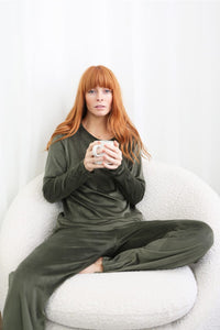 Gingerlilly Thea Velour Lounge Set Sleepwear Gingerlilly 