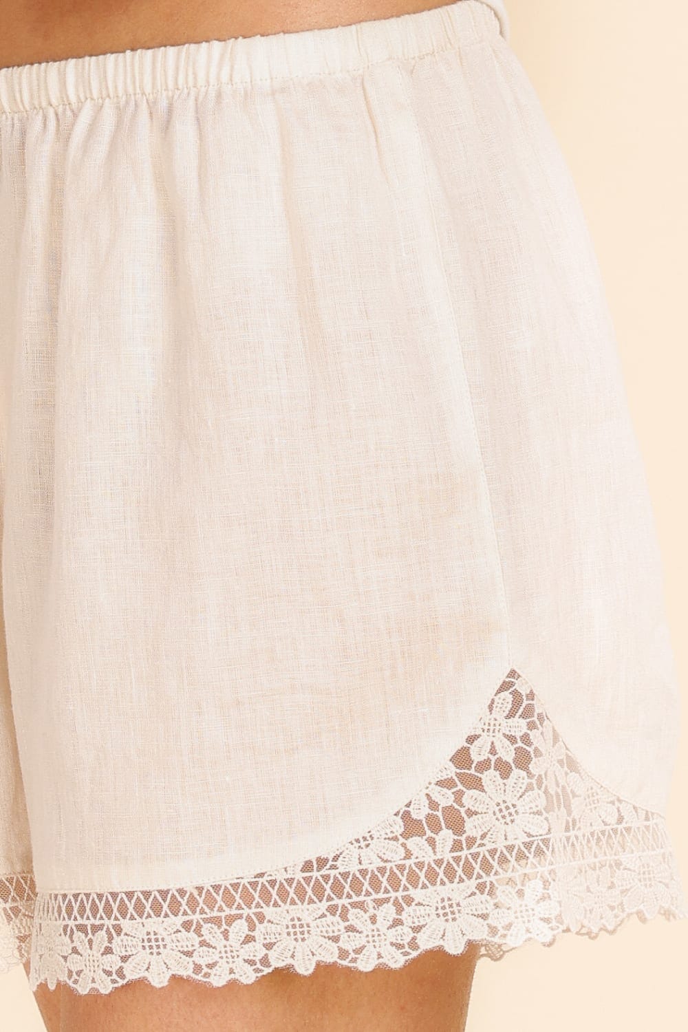 Gingerlilly Valencia Linen Shorts Sleepwear Gingerlilly 