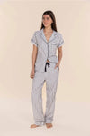 GINGERLILLY WINONA COTTON LONG PJ SET SLEEPWEAR Gingerlilly 