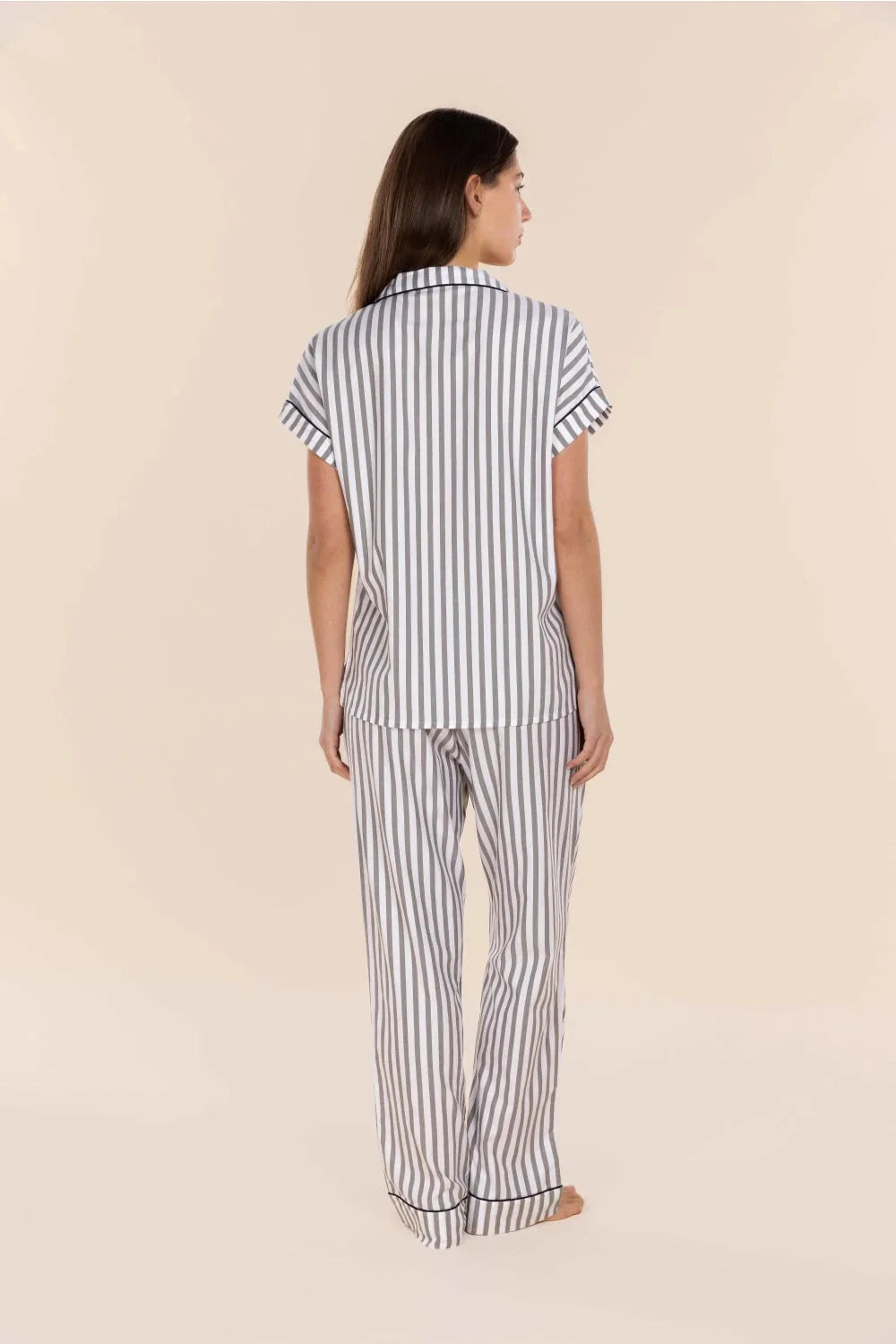 GINGERLILLY WINONA COTTON LONG PJ SET SLEEPWEAR Gingerlilly 