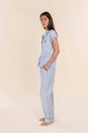 GINGERLILLY WINONA COTTON LONG PJ SET SLEEPWEAR Gingerlilly 