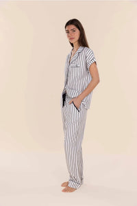 GINGERLILLY WINONA COTTON LONG PJ SET SLEEPWEAR Gingerlilly 