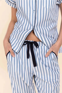 GINGERLILLY WINONA COTTON LONG PJ SET SLEEPWEAR Gingerlilly 