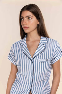 GINGERLILLY WINONA COTTON LONG PJ SET SLEEPWEAR Gingerlilly 