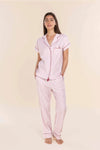 GINGERLILLY WINONA COTTON LONG PJ SET SLEEPWEAR Gingerlilly 