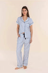 GINGERLILLY WINONA COTTON LONG PJ SET SLEEPWEAR Gingerlilly 