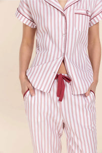GINGERLILLY WINONA COTTON LONG PJ SET SLEEPWEAR Gingerlilly 