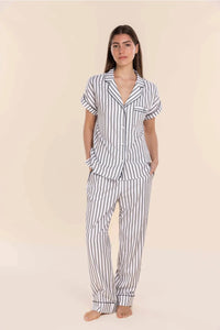 GINGERLILLY WINONA COTTON LONG PJ SET SLEEPWEAR Gingerlilly 