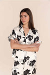 GINGERLILLY WREN SILKY SATIN FLORAL PJ SLEEPWEAR Gingerlilly 