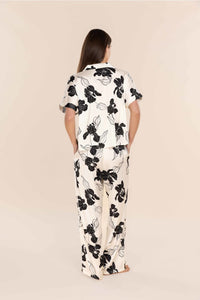 GINGERLILLY WREN SILKY SATIN FLORAL PJ SLEEPWEAR Gingerlilly 
