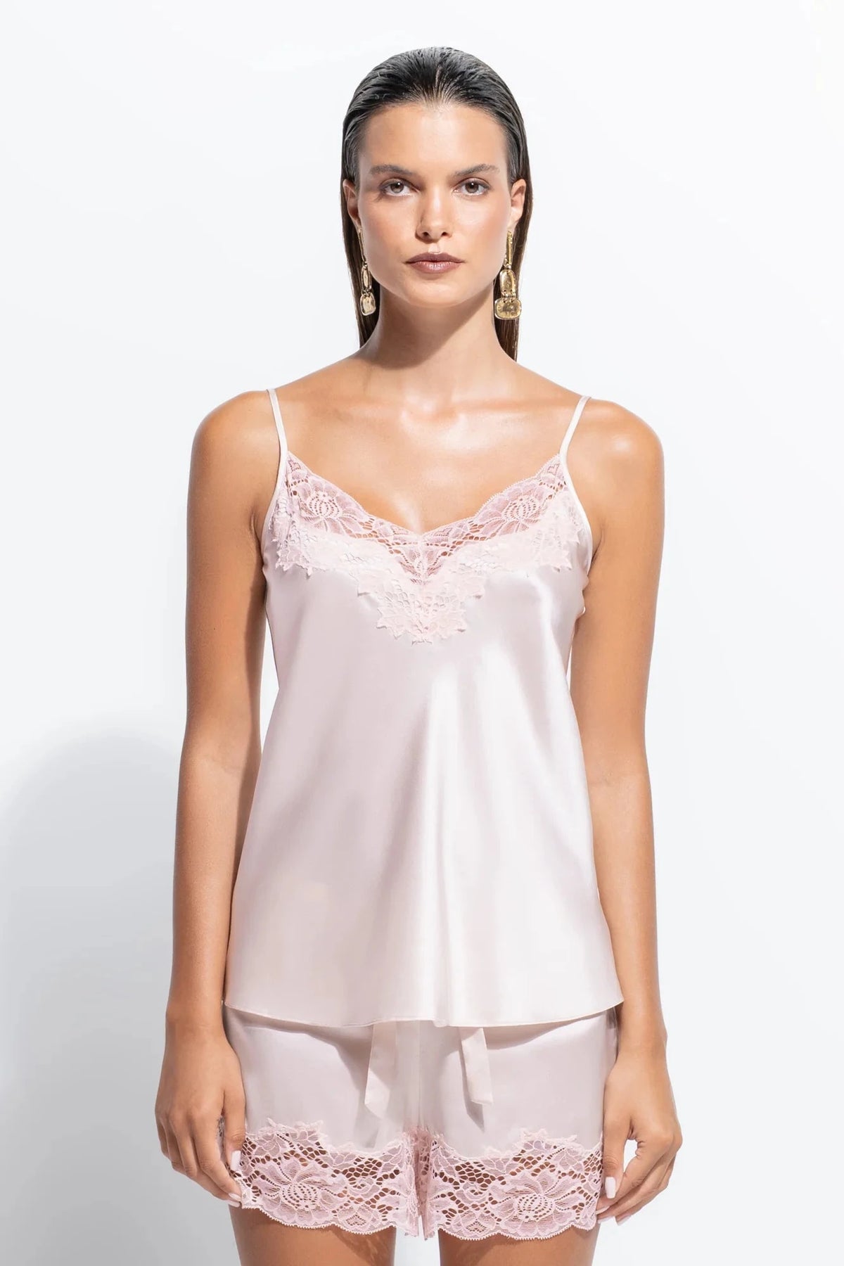 Ginia Silk Lace Cami Silks Ginia 