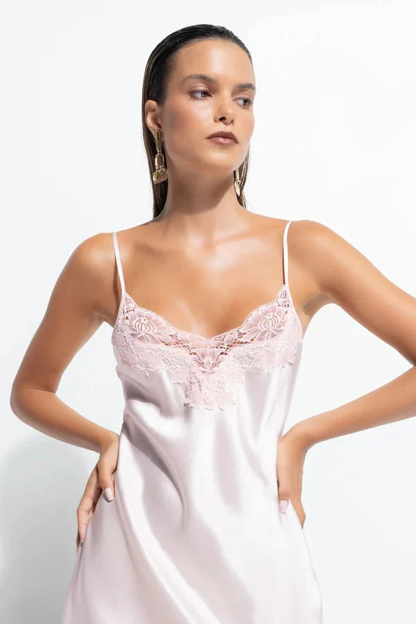 Ginia Silk Lace Chemise Silks Ginia 