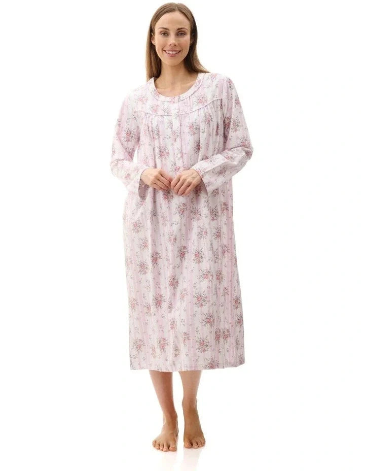 Givoni Beth Mid Length Cotton Nightie Sleepwear Givoni 