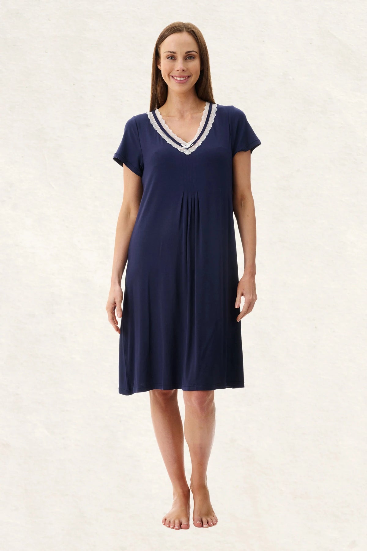 Givoni Short Sleeve Nightie with Inner Bra Sleepwear Givoni 