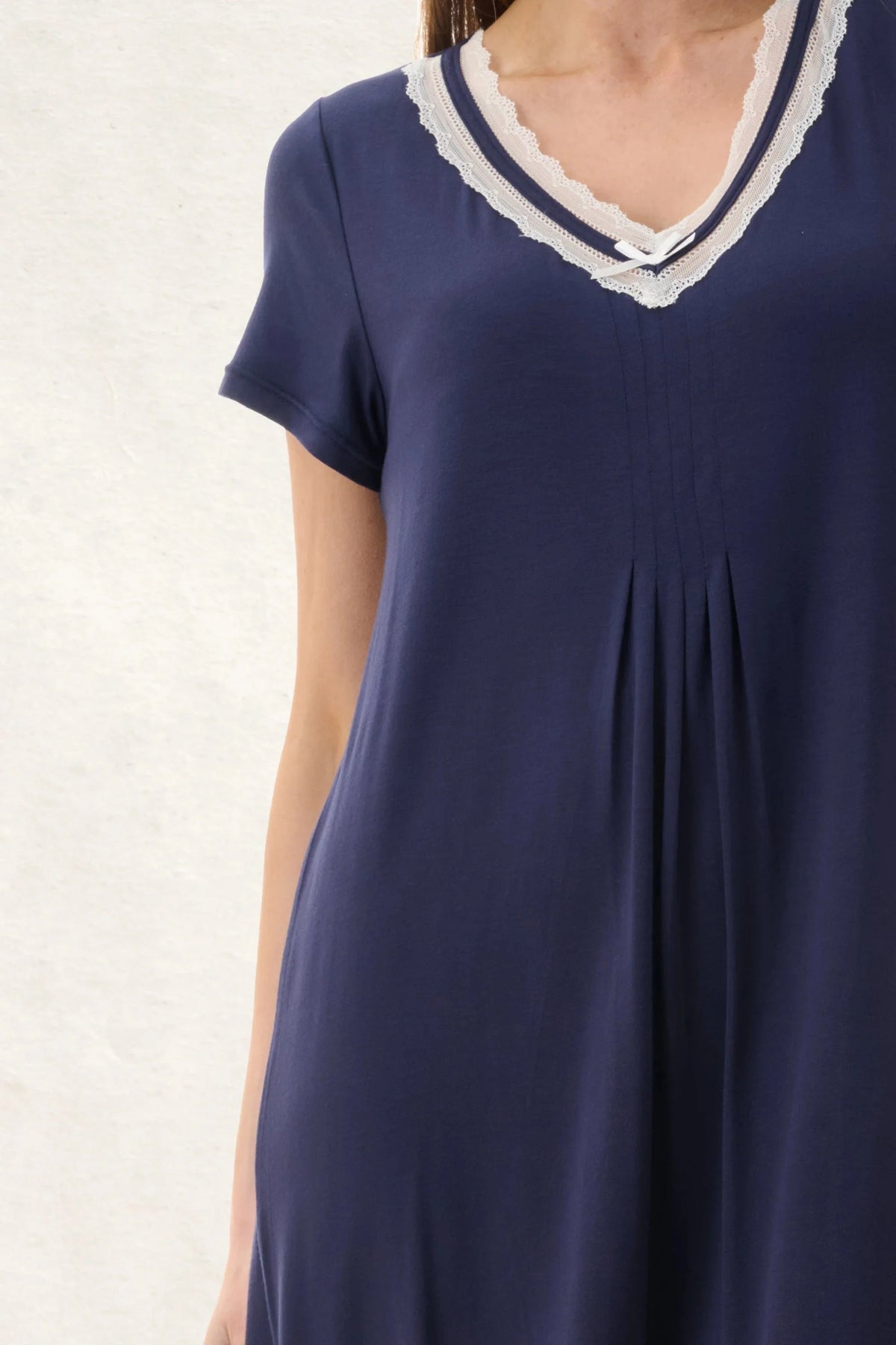 Givoni Short Sleeve Nightie with Inner Bra Sleepwear Givoni 