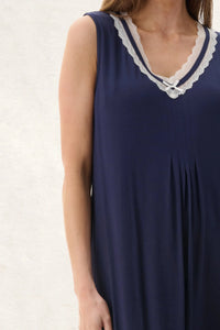 Givoni Sleeveless Short Nightie with Inner Bra Sleepwear Givoni 