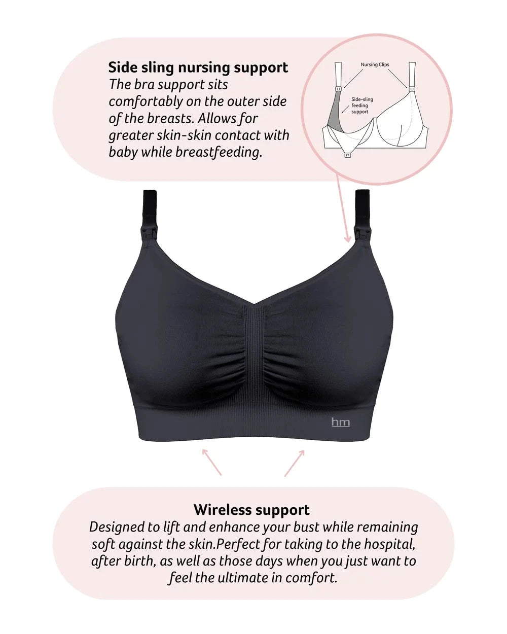 Hot Milk My Necessity 2.0 FlexFit Nursing Bra - Wirefree Bras Hot Milk 