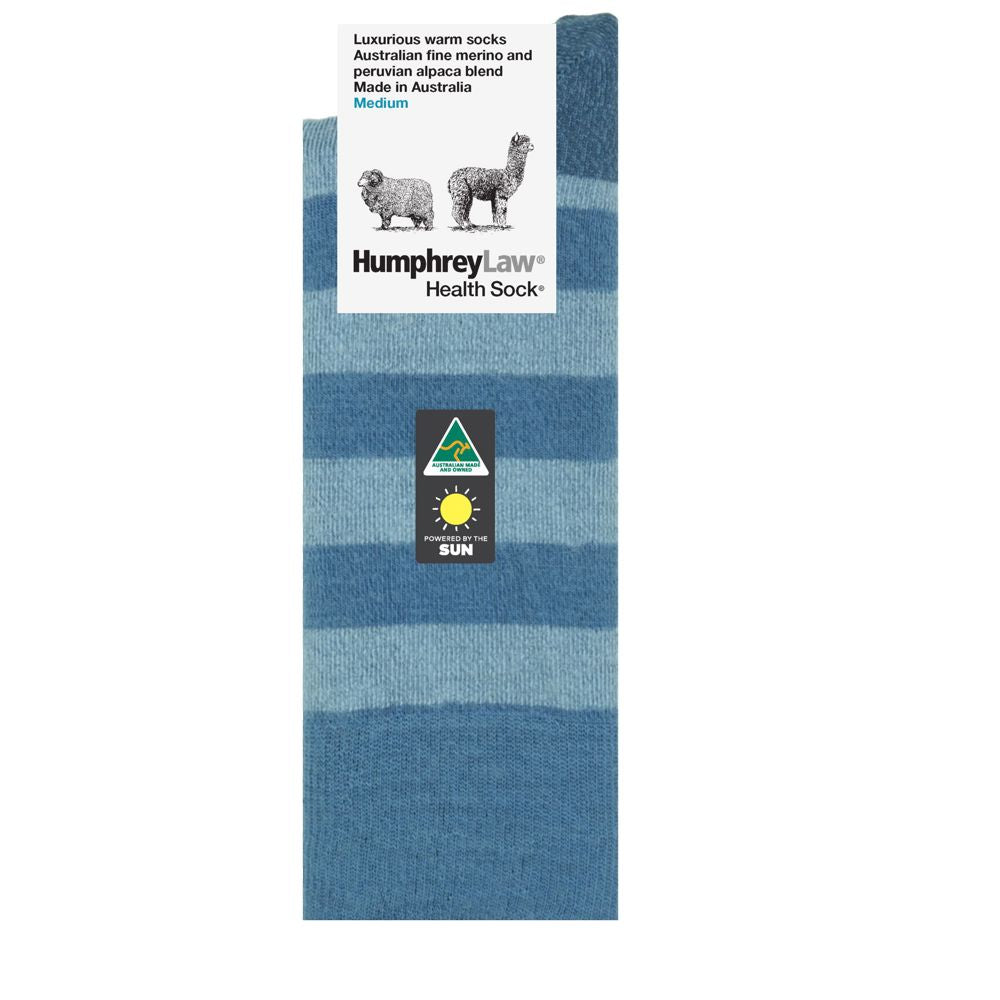 Humphrey Law Fine Merino and Peruvian Alpaca Blend Stripe Socks