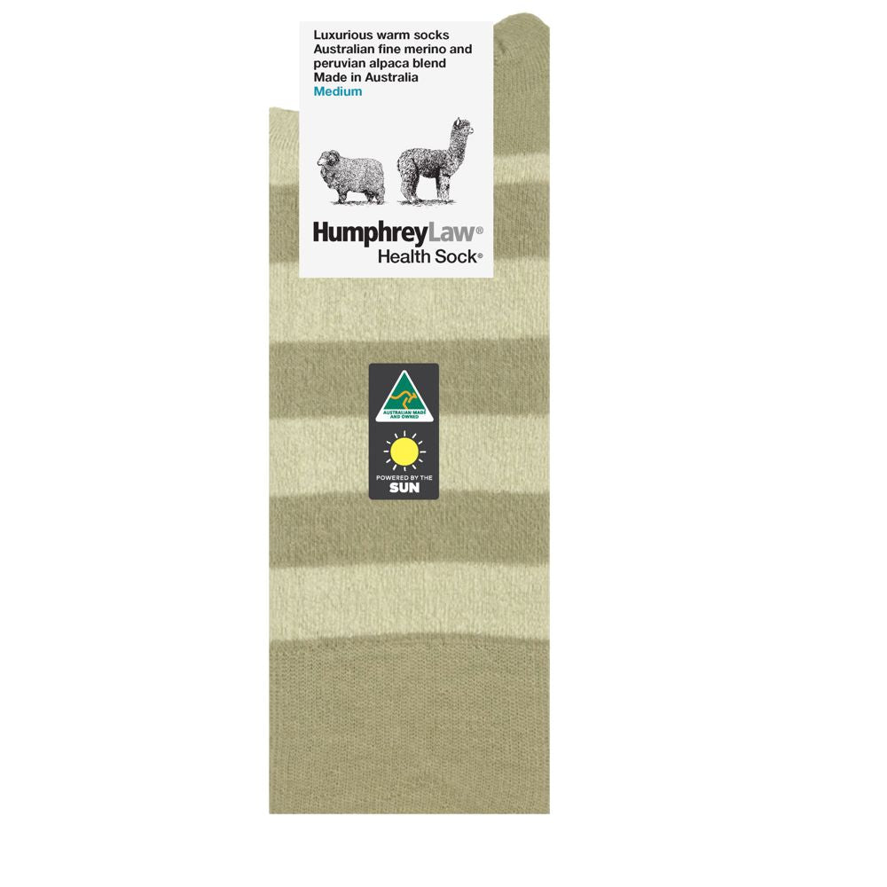 Humphrey Law Fine Merino and Peruvian Alpaca Blend Stripe Socks