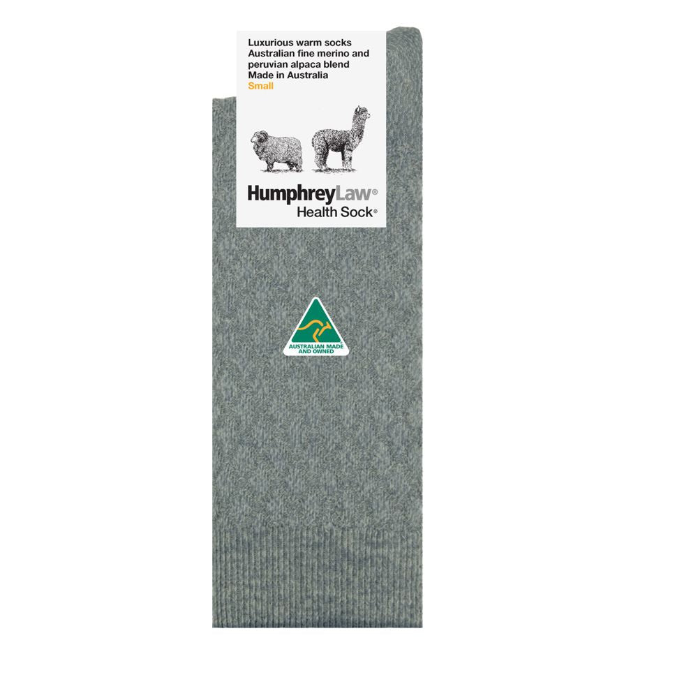 Humphrey Law Fine Merino/Baby Alpaca Blend Quilted Health Sock ®