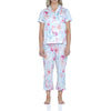 MAGNOLIA LOUNGE PROVINCIAL BLOOM SILKY COTTON SATEEN 7/8 PJ SET SLEEPWEAR Magnolia Lounge 