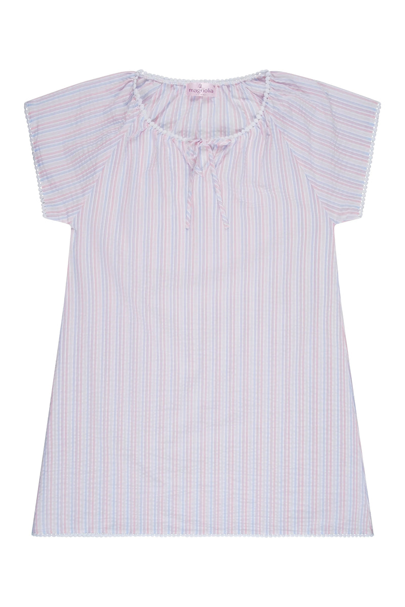 MAGNOLIA LOUNGE VALENCIA STRIPE COTTON NIGHTIE SLEEPWEAR Magnolia Lounge 