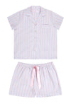 MAGNOLIA LOUNGE VALENCIA STRIPE COTTON SHORTIE PJ SET SLEEPWEAR Magnolia Lounge 