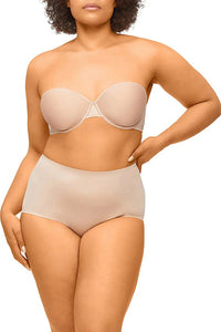 Nancy Ganz Solid and Sheer Waisted Brief Shapewear Nancy Ganz 